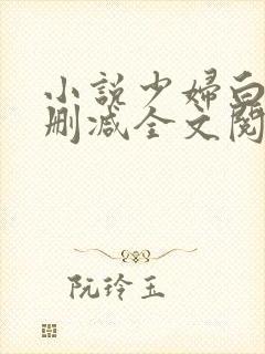 小说少妇白洁无删减全文阅读