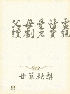 父母爱情电视连续剧免费观看全集高清