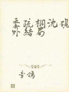 季疏桐沈砚辞番外结局