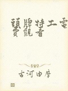 头牌特工电影免费观看