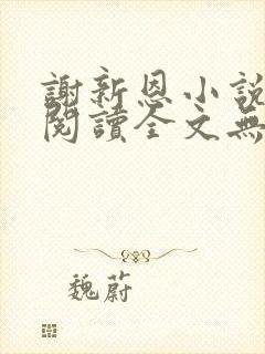 谢新恩小说免费阅读全文无弹窗