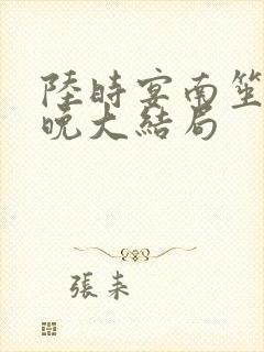 陆时宴南笙徐安晚大结局