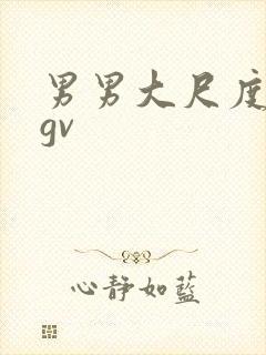 男男大尺度视频gv