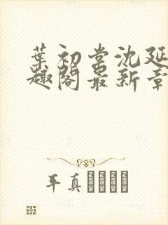 叶初棠沈延川笔趣阁最新章节更新
