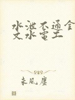 水泄不通金银原文水电工封面