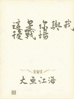 这是你与我的最后战场封面