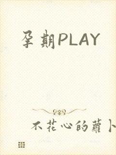 孕期PLAY封面