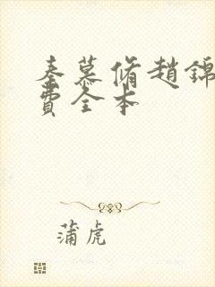 秦慕修赵锦儿免费全本