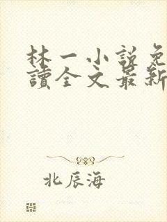 林一小说免费阅读全文最新章节