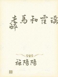 老马和霍瑶瑶喝醉