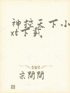 神控天下小说txt下载
