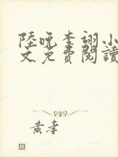 陆晚李翊小说全文免费阅读无弹窗