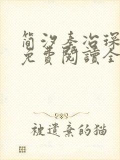 简汐秦冶琛小说免费阅读全文无弹窗封面