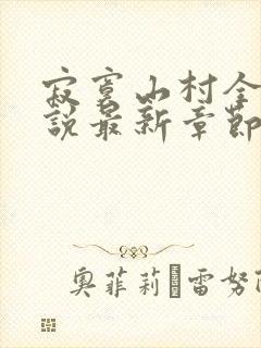 寂寞山村全部小说最新章节