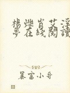 杨烁肖艾浮华逝梦在线阅读