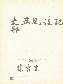 大丑风流记第二部封面