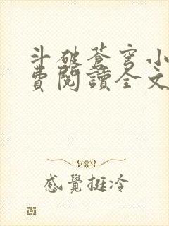 斗破苍穹小说免费阅读全文在线阅读封面