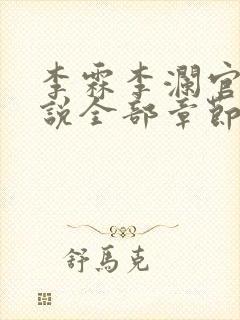 李霖李澜官场小说全部章节目录