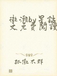 微潮by星钻全文免费阅读笔趣阁封面