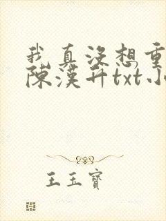 我真没想重生啊陈汉升txt小说下载