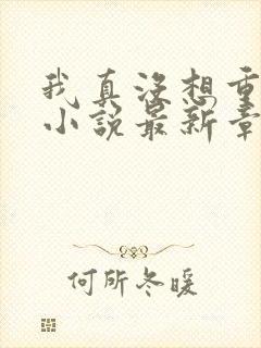 我真没想重生啊小说最新章节