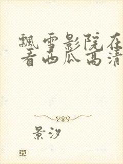 飘雪影院在线观看西瓜高清免费版封面