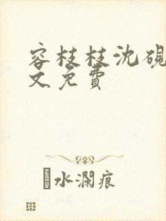 容枝枝沈砚书全文免费