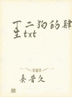丁二狗的肆意人生txt