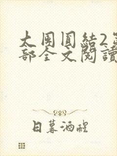 大团圆结2第二部全文阅读封面