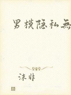 男模隐私无遮挡