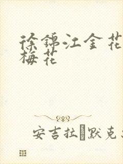 徐锦江金花瓶楷梅花