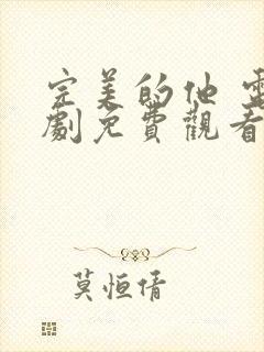 完美的他 电视剧免费观看