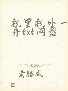 戏里戏外一叶孤舟txt网盘