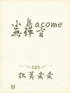 小鸟acome无弹窗封面