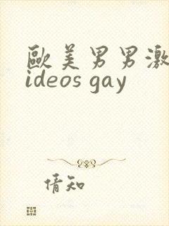 欧美男男激情videos gay