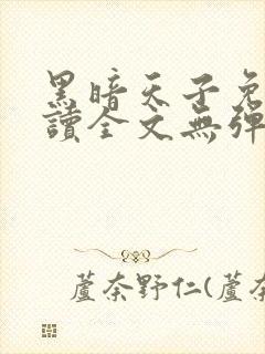 黑暗天子免费阅读全文无弹窗小说