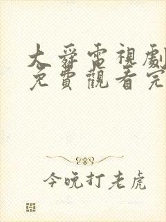 大舜电视剧全集免费观看完整版