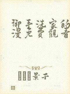 御手洗家的事动漫免费观看封面