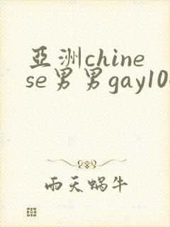 亚洲chinese男男gay1069