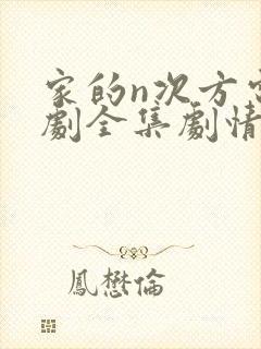 家的n次方电视剧全集剧情