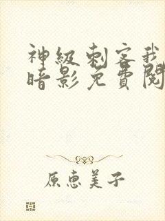 神级刺客我即是暗影免费阅读漫画