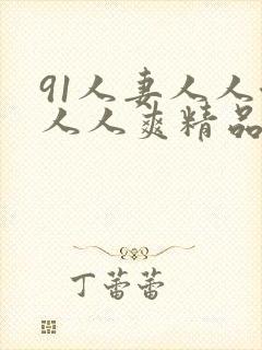 91人妻人人澡人人爽精品