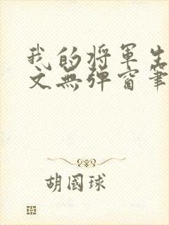 我的将军生涯全文无弹窗笔趣阁封面