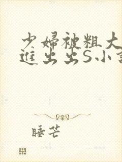 少妇被粗大猛进进出出S小说