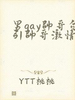 男gay帅哥勾引帅哥激情视频