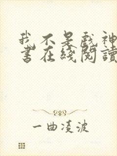 我不是戏神电子书在线阅读