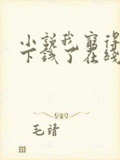 小说我穷得就剩下钱了在线阅读