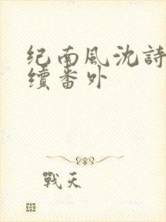 纪南风沈诗澜后续番外