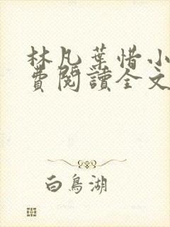 林凡叶惜小说免费阅读全文无弹窗