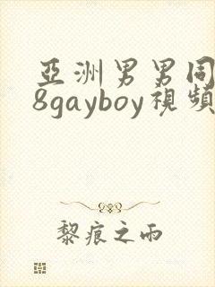 亚洲男男同性18gayboy视频封面